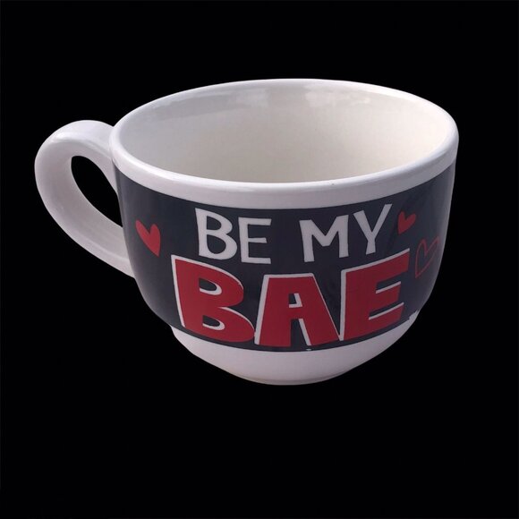 International MTY Coffee Mug 12oz Be My Bae Hearts Love Romantic Ceramic Cup - Picture 5 of 8